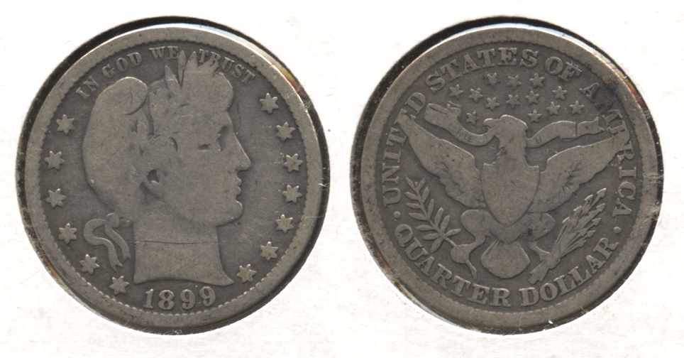 1899 Barber Quarter Good-4 #w