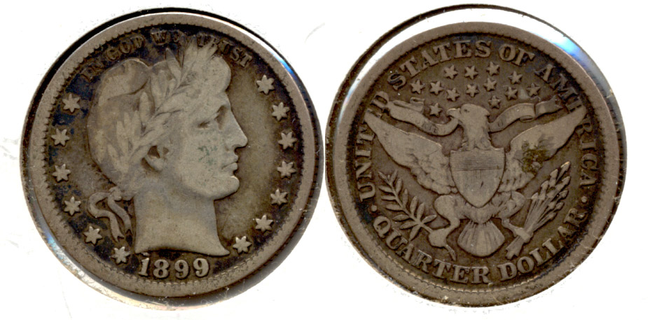 1899 Barber Quarter VG-8