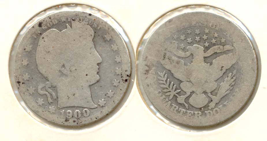 1900-S Barber Quarter AG-3 a