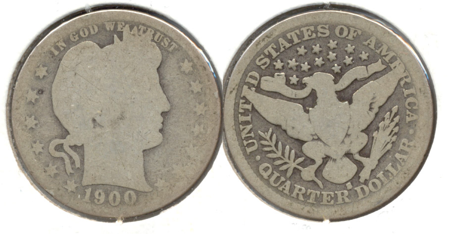 1900-S Barber Quarter AG-3 c