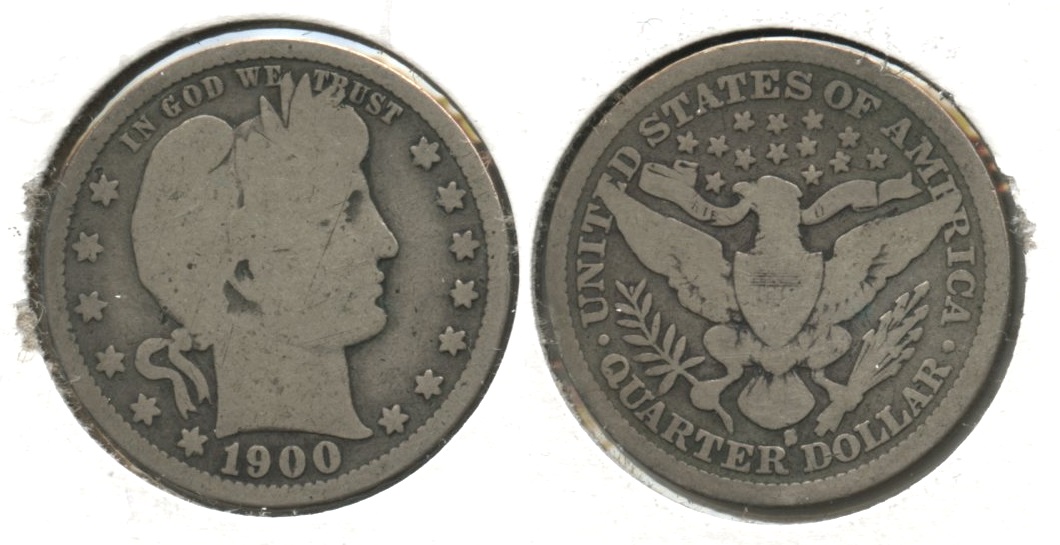 1900-S Barber Quarter Good-4 #d