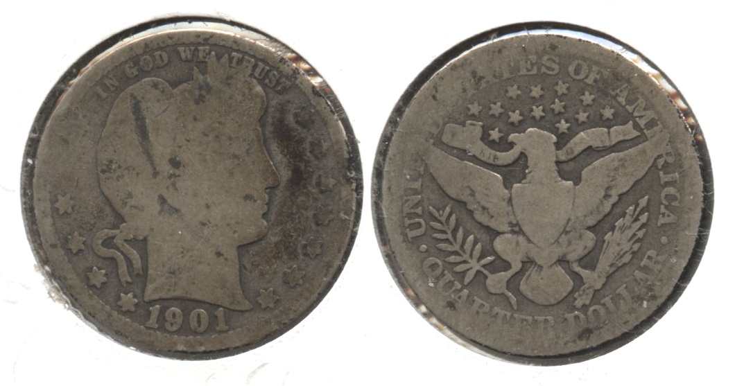 1901 Barber Quarter AG-3 #aa