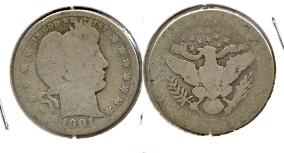 1901 Barber Quarter AG-3 f