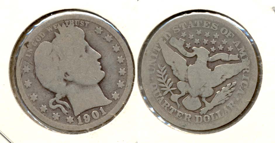 1901 Barber Quarter AG-3 p