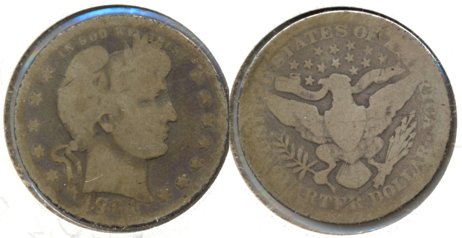 1901 Barber Quarter AG-3 s