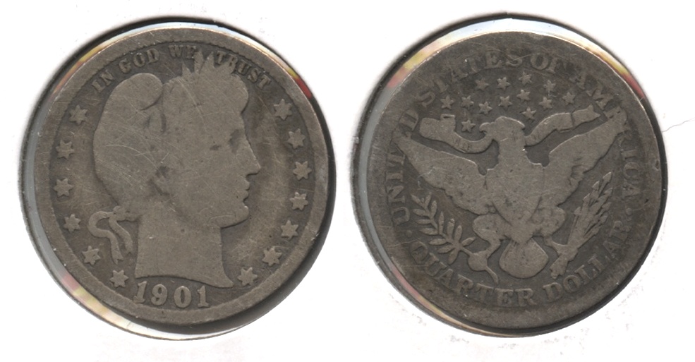 1901 Barber Quarter AG-3 #w