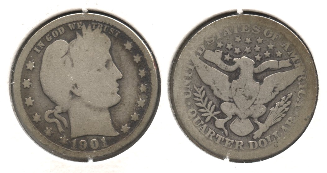1901 Barber Quarter AG-3 #z