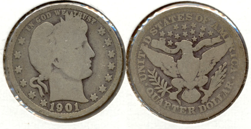 1901 Barber Quarter Good-4 a