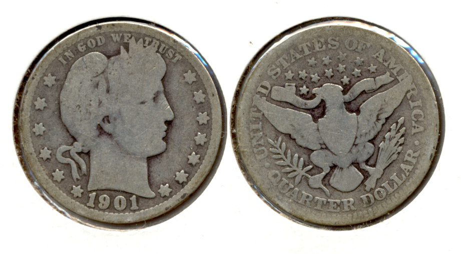 1901 Barber Quarter Good-4 d