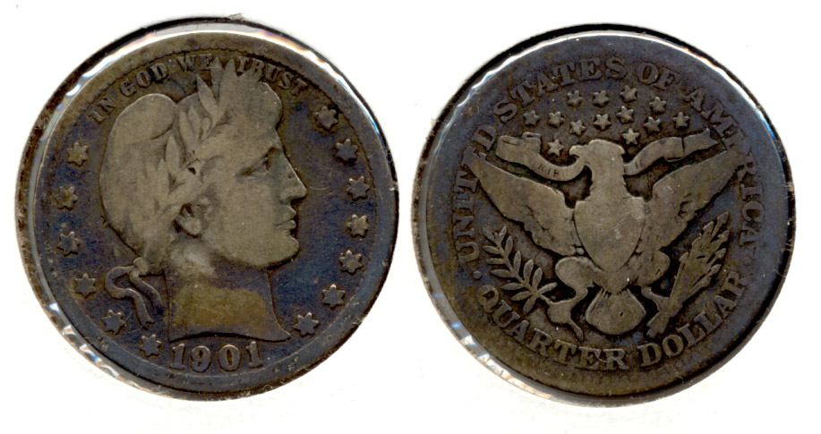 1901 Barber Quarter Good-4 e