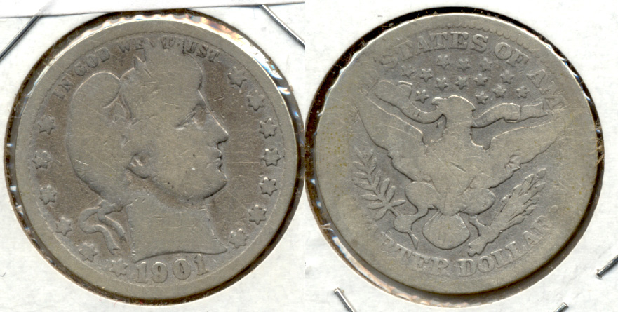 1901 Barber Quarter Good-4 f Cleaned