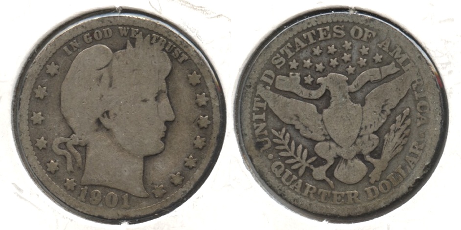 1901 Barber Quarter Good-4 #h