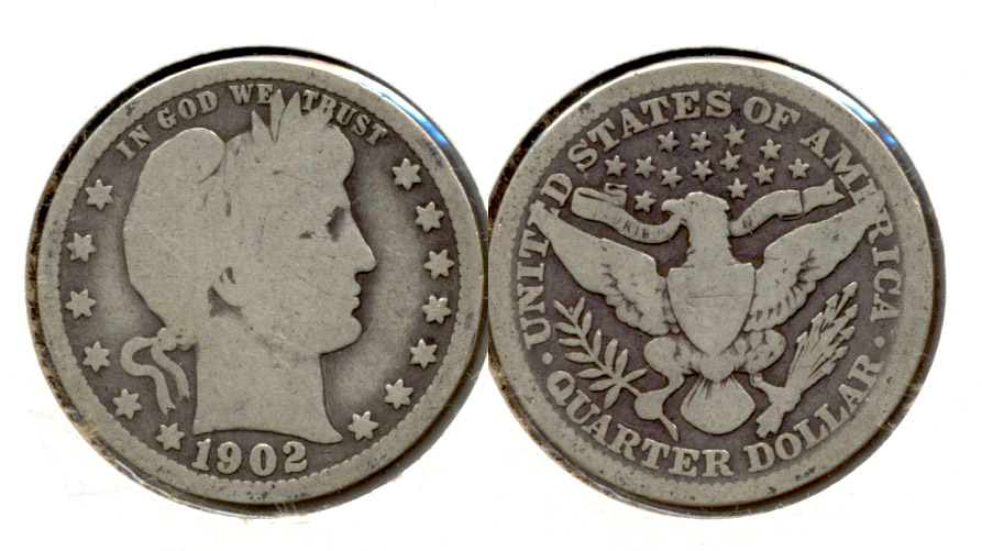 1902 Barber Quarter Good-4 b