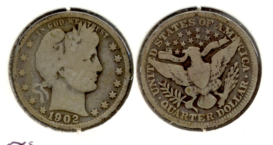 1902 Barber Quarter Good-6 a