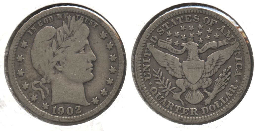 1902 Barber Quarter VG-10