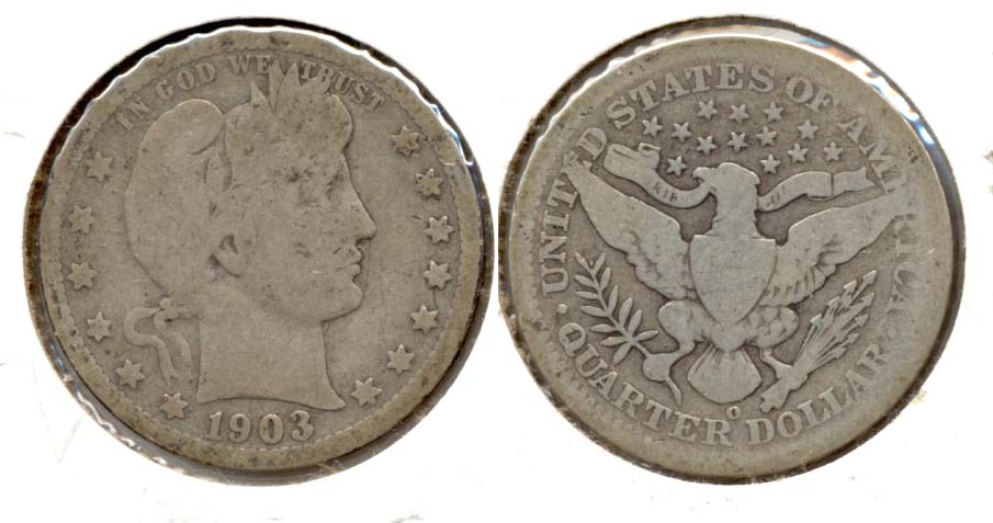 1903-O Barber Quarter AG-3