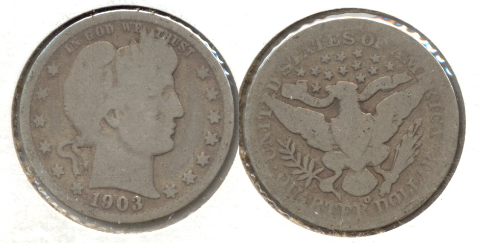 1903-O Barber Quarter AG-3 c