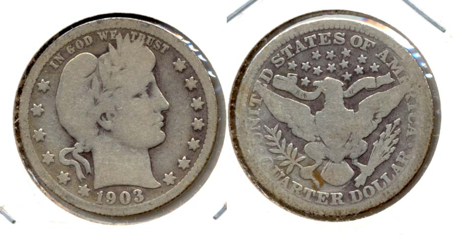 1903 Barber Quarter AG-3 g