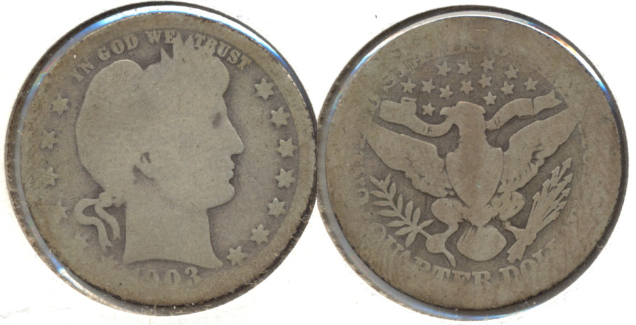 1903 Barber Quarter AG-3 j