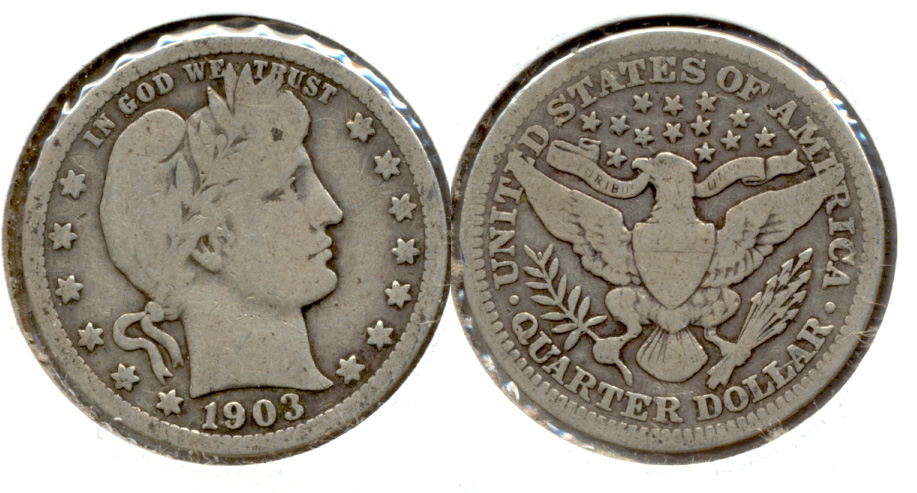1903 Barber Quarter Good-4 c