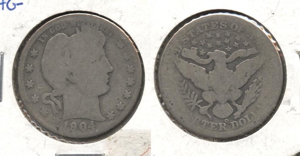 1904-O Barber Quarter AG-3 #a