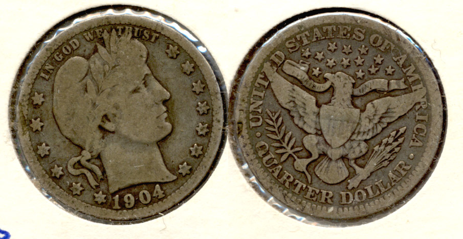 1904-O Barber Quarter Good-6