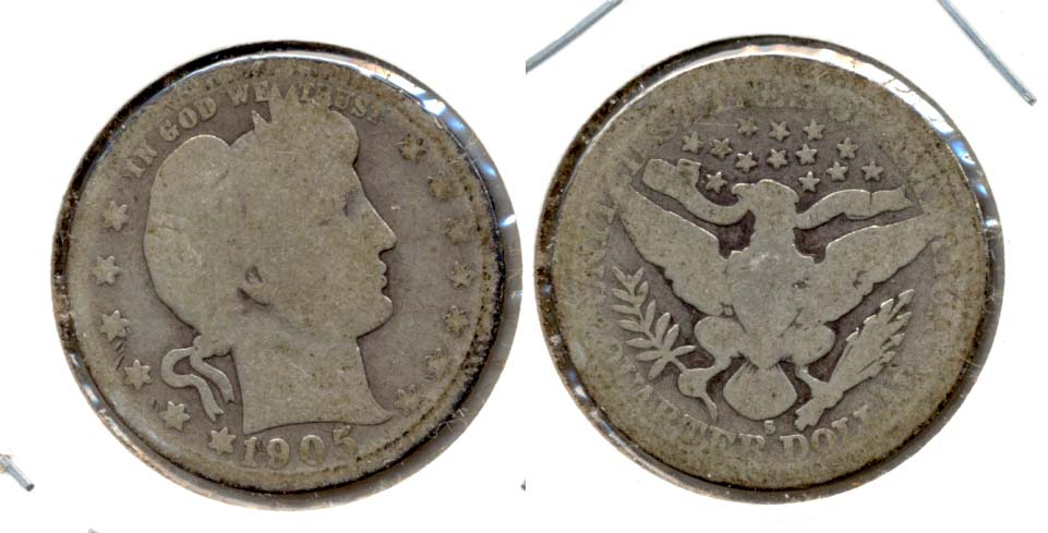 1905-S Barber Quarter AG-3