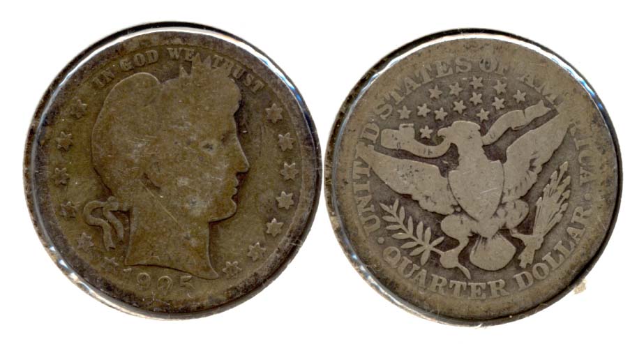 1905 Barber Quarter AG-3 c