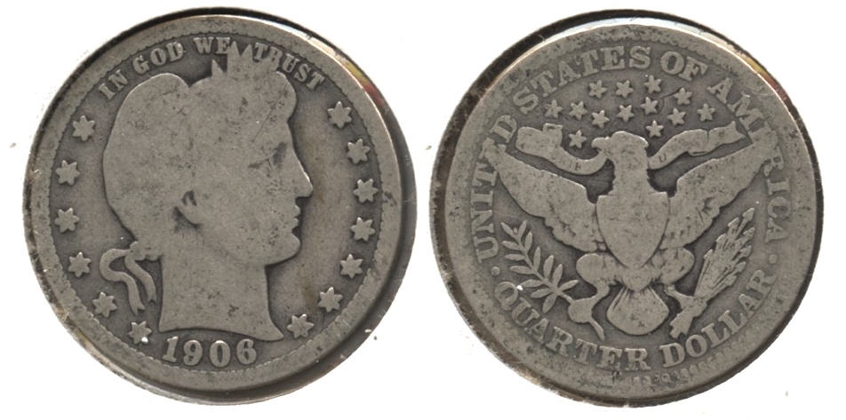 1906 Barber Quarter Good-4 #c