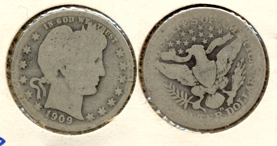 1909-D Barber Quarter AG-3 a