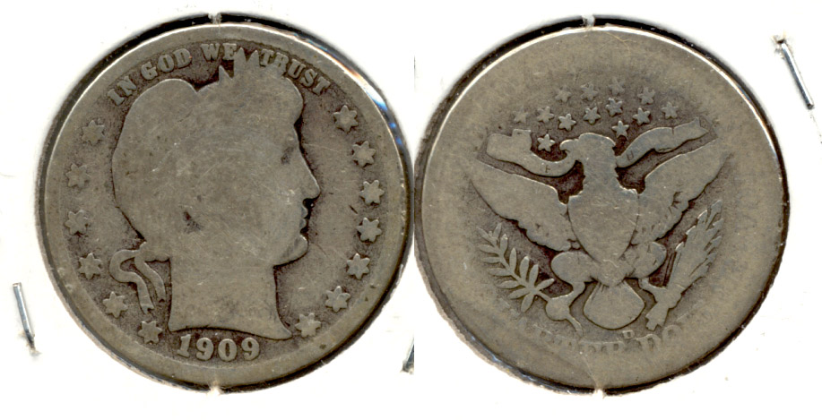 1909-D Barber Quarter AG-3 h