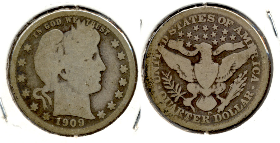 1909-D Barber Quarter AG-3 j