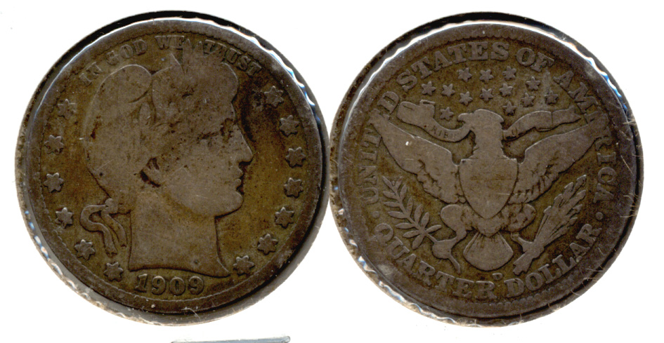 1909-D Barber Quarter Good-4 n