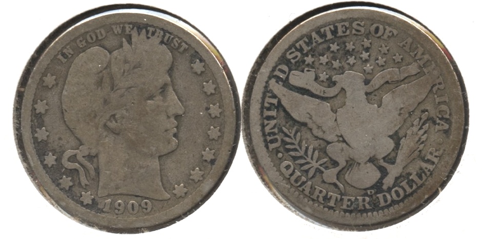 1909-D Barber Quarter Good-4 #q
