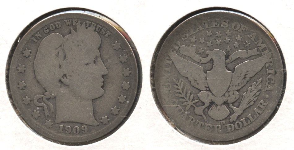 1909-D Barber Quarter Good-4 #r
