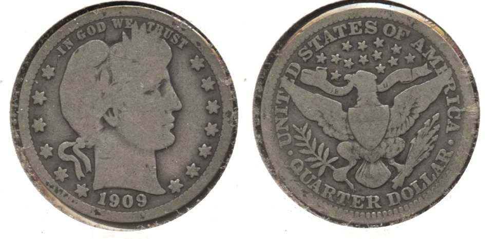 1909 Barber Quarter Good-4 #r