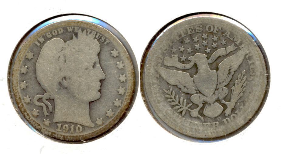 1910-D Barber Quarter AG-3 c