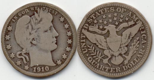 1910-D Barber Quarter Good-4