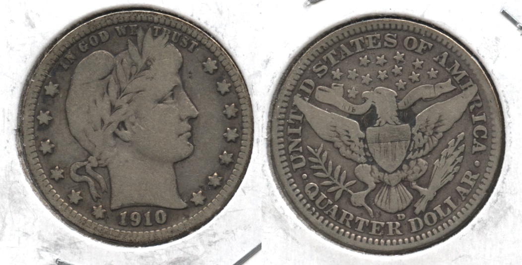 1910-D Barber Quarter VG-8