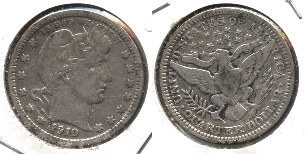 1910 Barber Quarter Fine-12 Rough