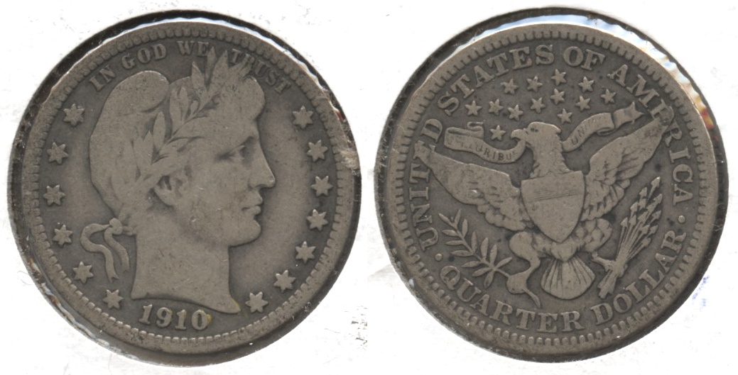 1910 Barber Quarter VG-8