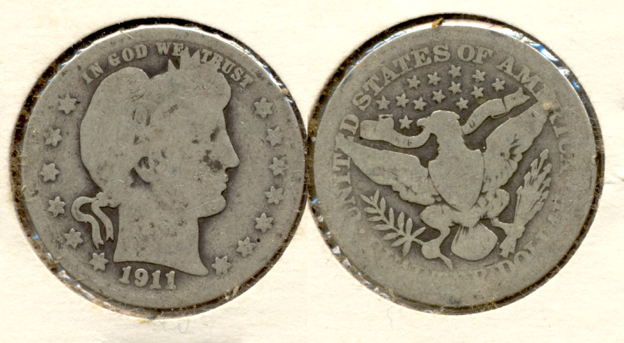 1911 Barber Quarter AG-3 f