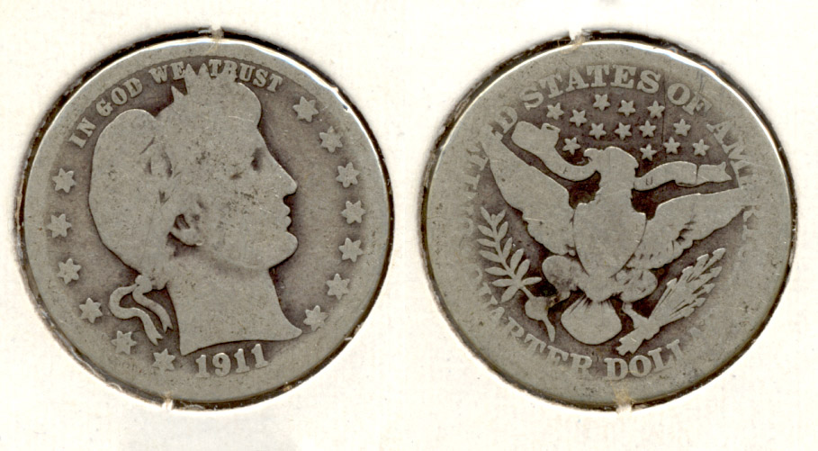1911 Barber Quarter AG-3 g