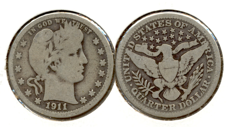 1911 Barber Quarter Good-4