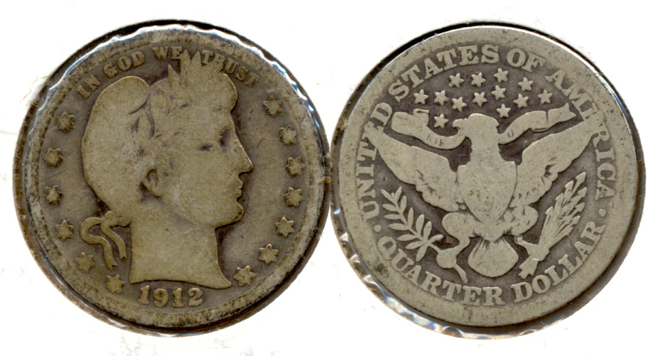 1912 Barber Quarter Good-4 a