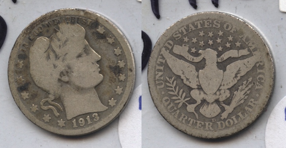 1913-D Barber Quarter Good-4 #f