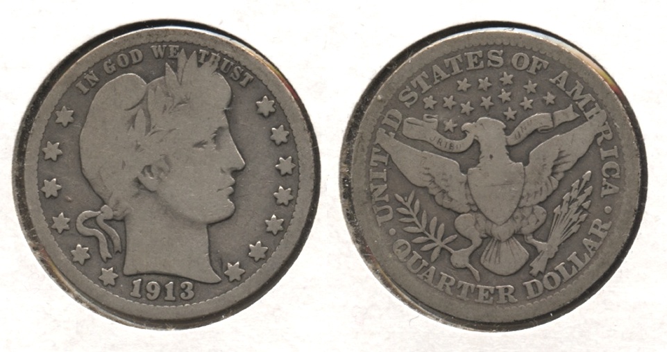 1913 Barber Quarter Good-4 #c