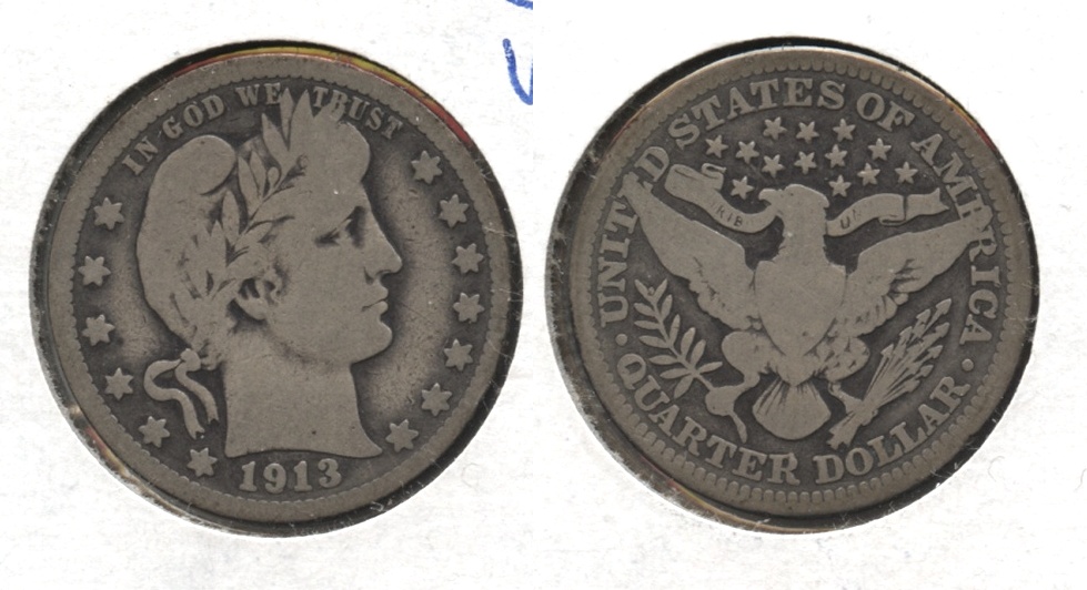 1913 Barber Quarter VG-8
