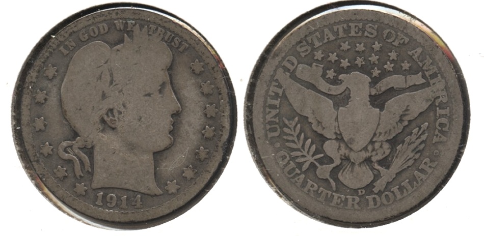 1914-D Barber Quarter Good-4 #c