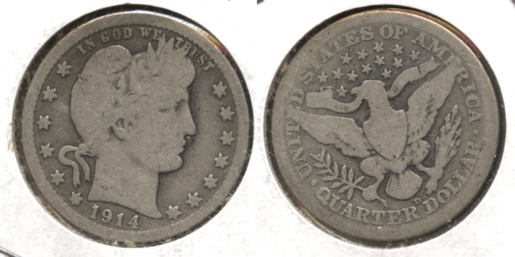 1914-D Barber Quarter Good-4 #d